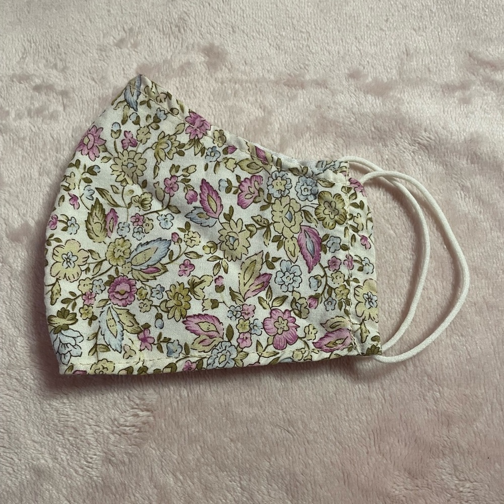 handmade floral face mask